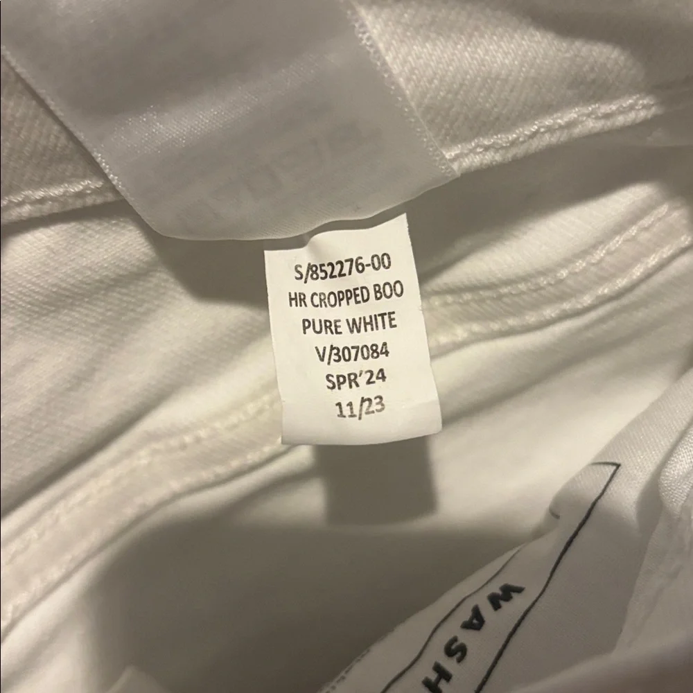 Cropped White Bootcut Jeans Banana Republic Sz 27 - Picture 9 of 9